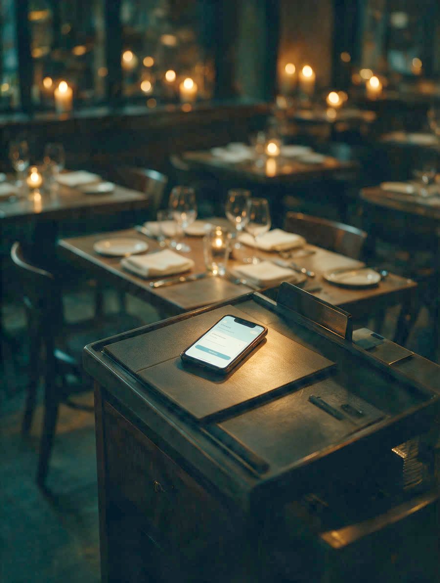 Restaurant host stand